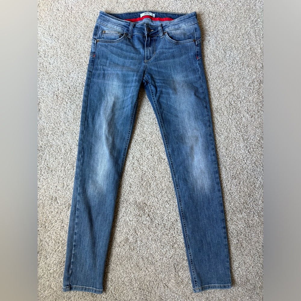 Liu jo blue skinny jeans size 28